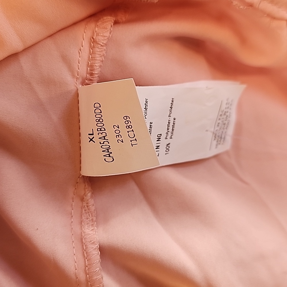 CUPSHE Delaney Smocked Ruffled Mini Dress XL Pink Cottagecore Coquette Tiered - Picture 7 of 14